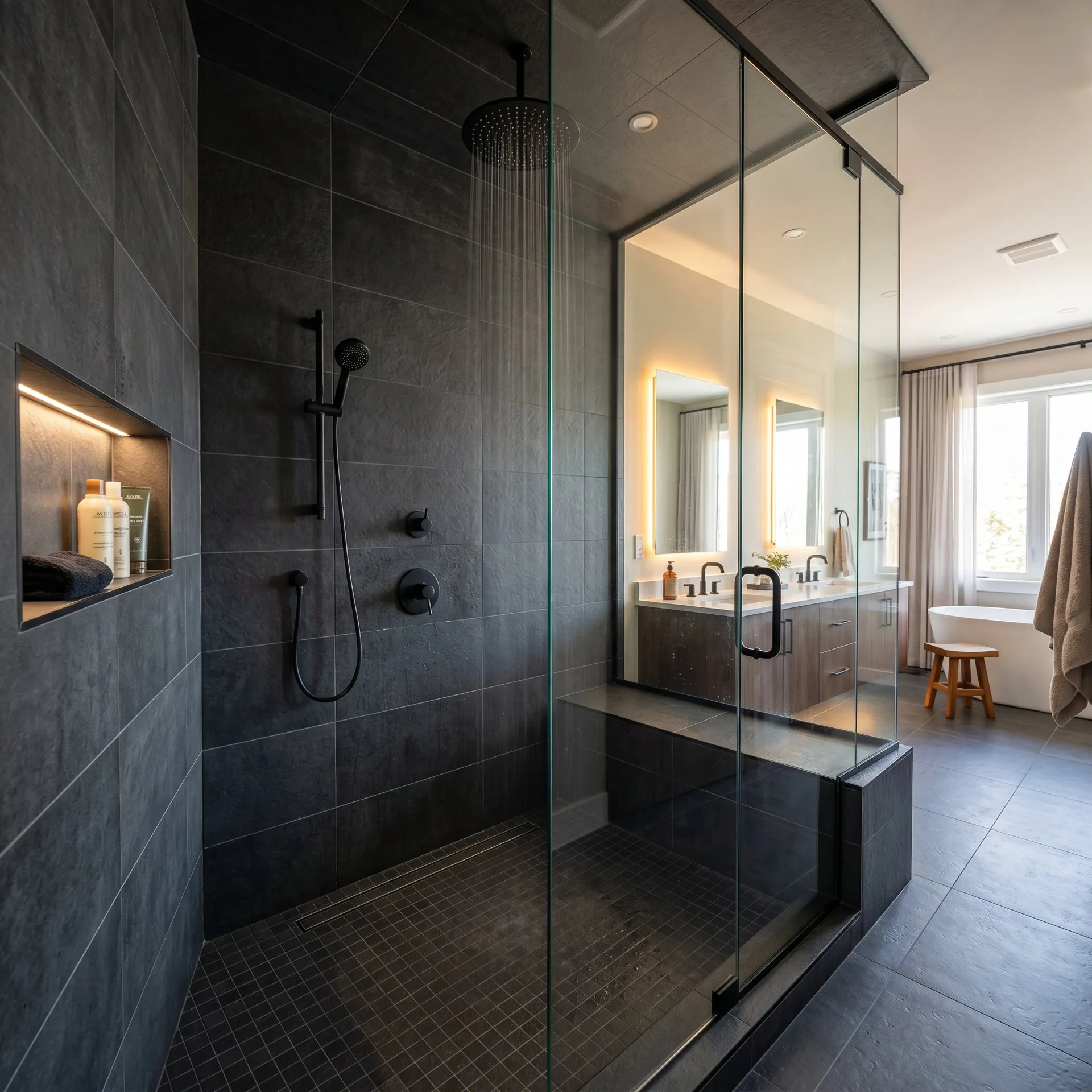 Luxury shower tile